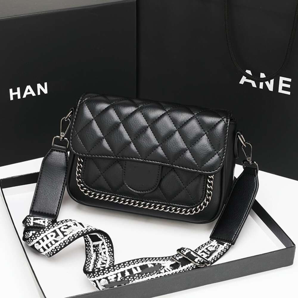 Luxe designertas van hoge kwaliteit met diagonaal kruis in Wtern-stijl Dames nieuwe trendy en internetberoemde kleine getextureerde Crossbody vierkante tas