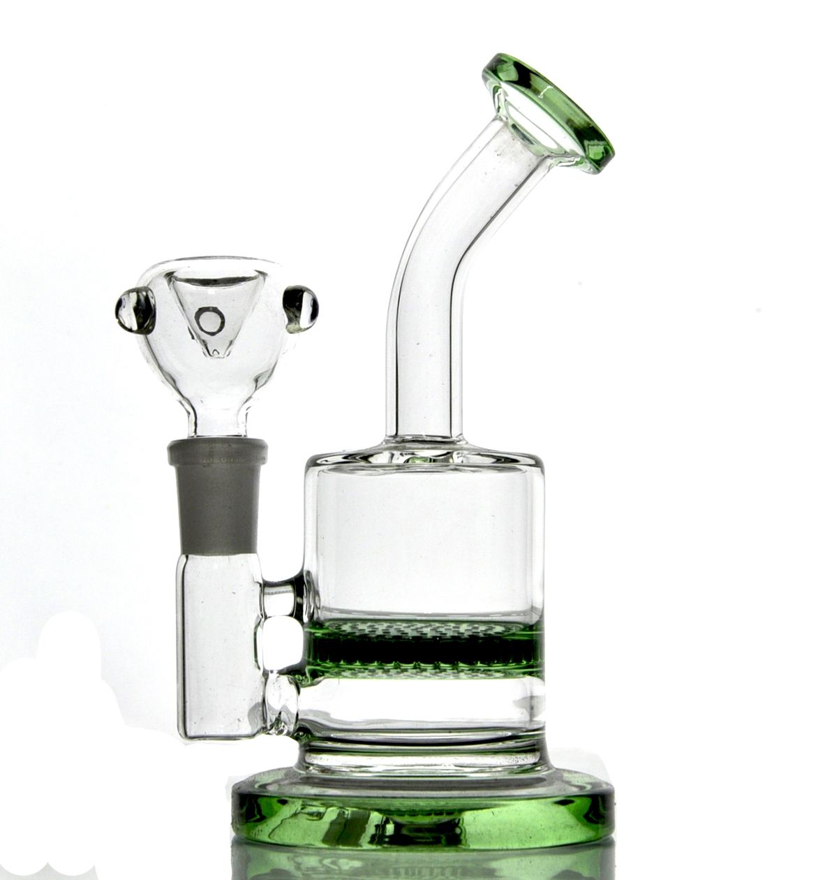 2 цвета Dab Rig Стеклянный бонг Водопроводные трубы Кварцевая чаша для фейерверка Сотовые перцовые бонги Пьянящая мини-трубка Воск Нефтяные вышки Маленький барботер Стакан для кальяна