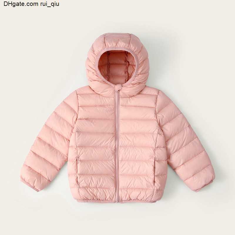 LU-1836 Winter boys and girls lightweight children's down jacket big and small children hooded children thick warm coat