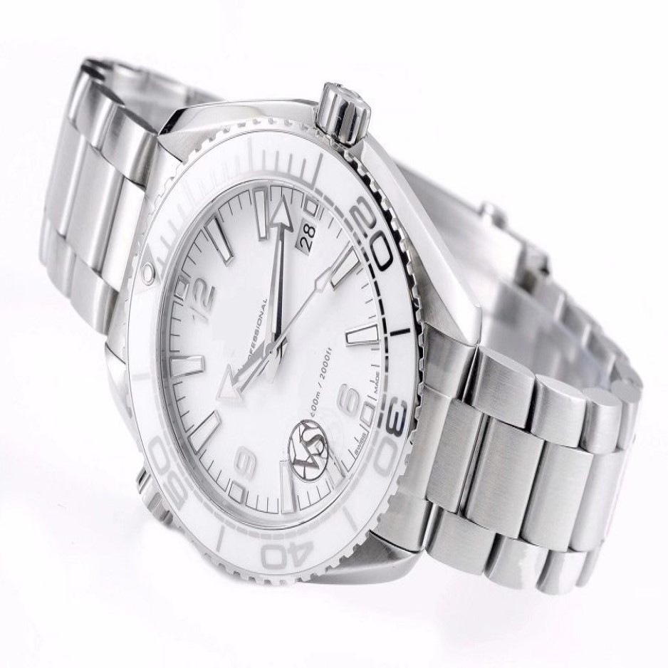 39.5mm mannen vrouwen horloge minnaar horloge waterdicht saffierglas SS editie kwaliteit witte wijzerplaat armband automatische beweging289D