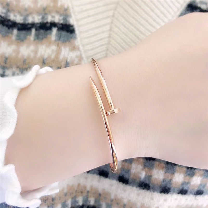 Guldarmband nageldesigner armband för kvinnor och män ryska 585 lila mode personlig 14k ros ny produkt