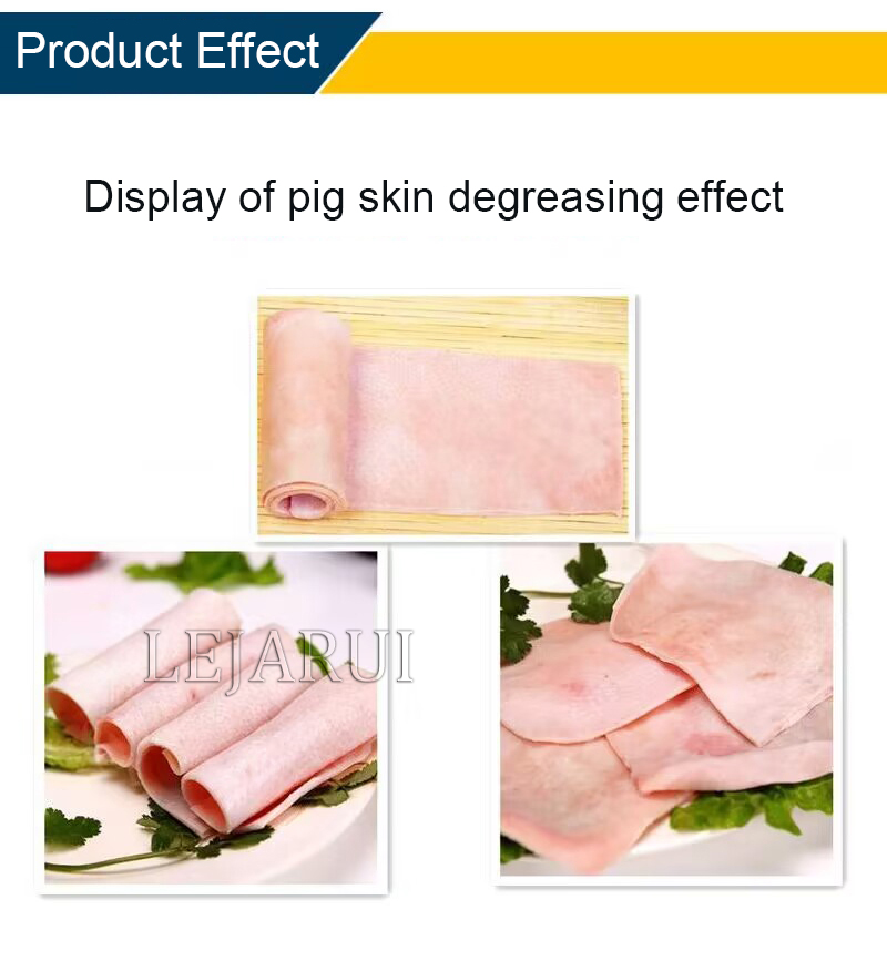 Professionell fläskskinn borttagande skärmaskin gris köttskalande maskin fläskkött hudskalare remover skinnmaskin