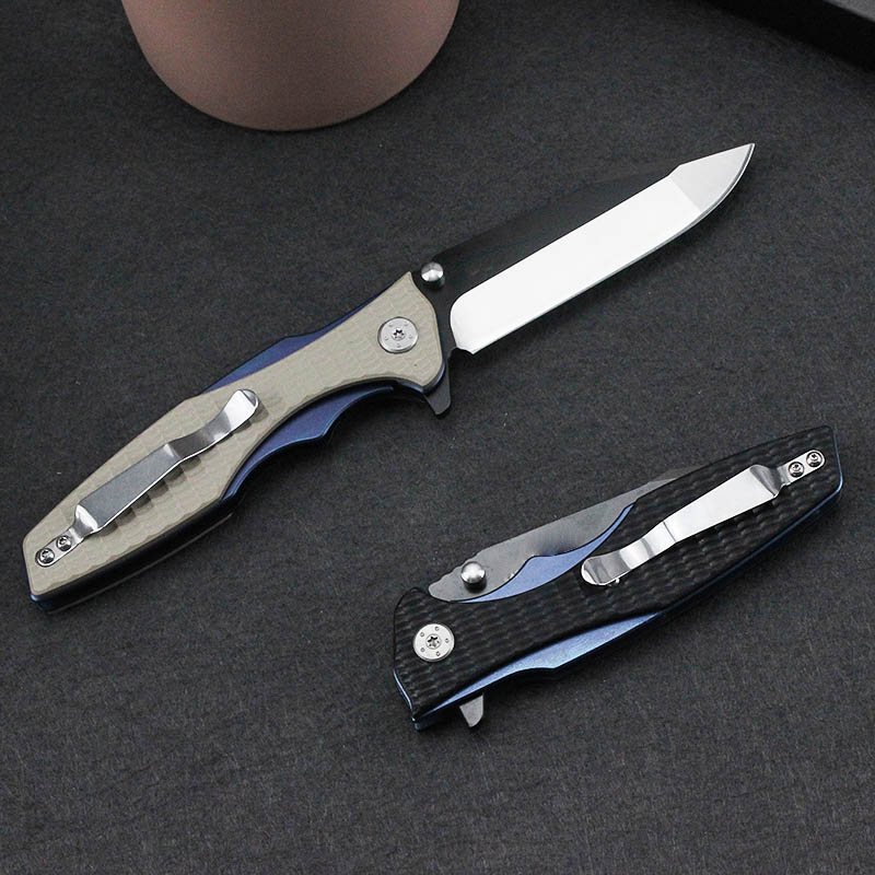 Juli Quality OEM 0393 Pocket Folding Knife CPM-20CV Blad G10 Handle Ball Bearing Fold Outdoor Camping Survival EDC Tactical Fruit Kitchen Knives Tool Tool