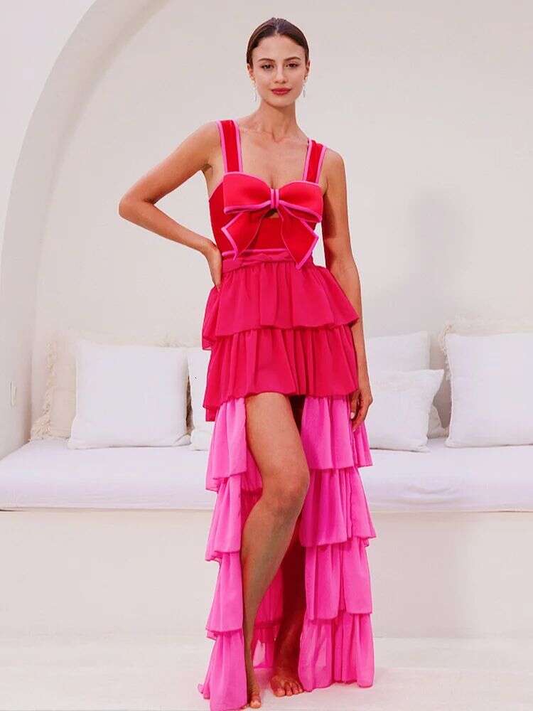 2024 Bayan Mayo ve Etek Seksi Kırmızı 3d Çiçek Bir Parçalı Bikini Set İki Parça Mayo Plaj Giyim Mayo Kıyafet Monokini