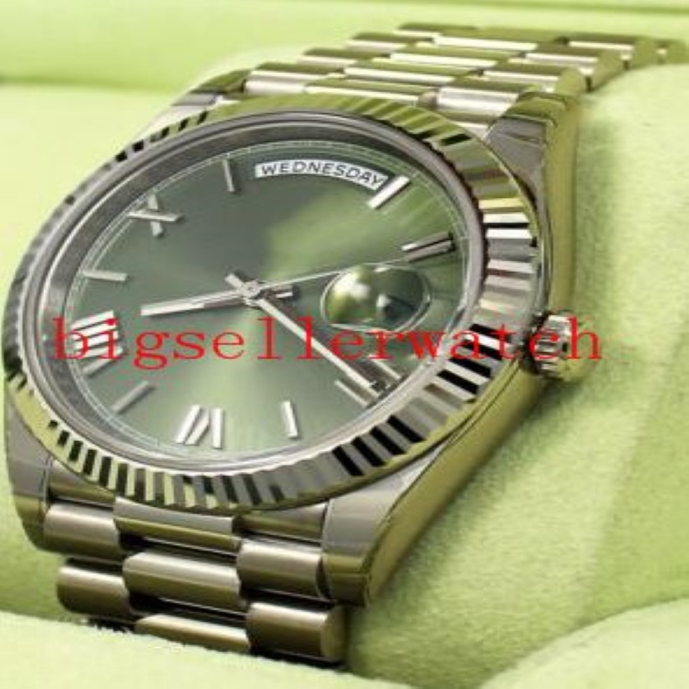 DIAL الروماني الأخضر رجال الرياضة مشاهدة الرجال ملابس WRISTWATCH 228239 2282236 فاخرة الساعة 40 مم حركة أوتوماتيكية حركة جديدة 274E