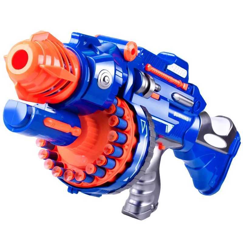 Gun Toys Gun Toys Electric Automatic Soft Bullet Guns Nerf Toys Guns For Kids Continuous Shooting for Sniper Outdoor Battle Gift Game for Boy 2400308