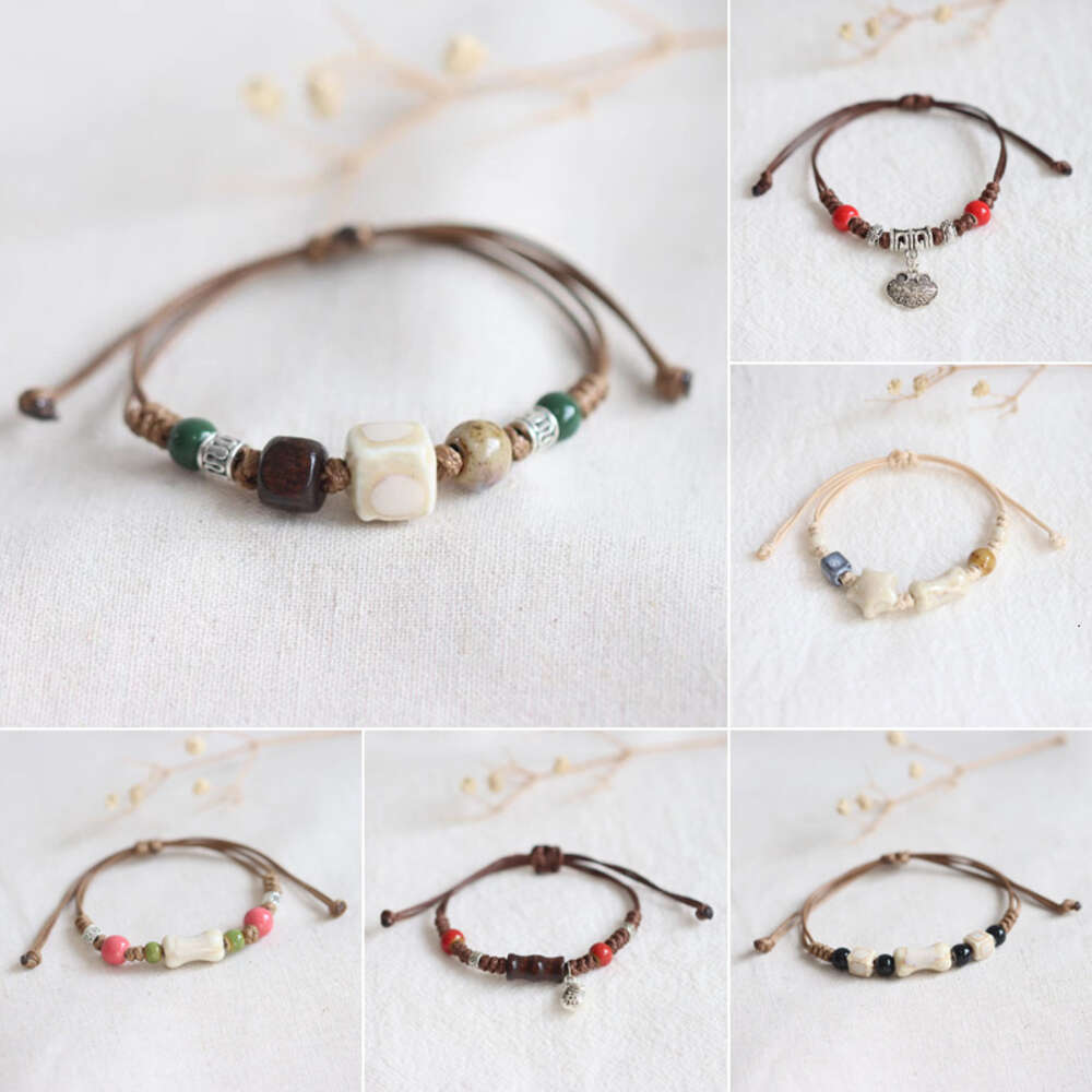 Sztuka nowe chińskie świeże ceramiczne etniczne i krajowe bracelety studenckie Bracelets