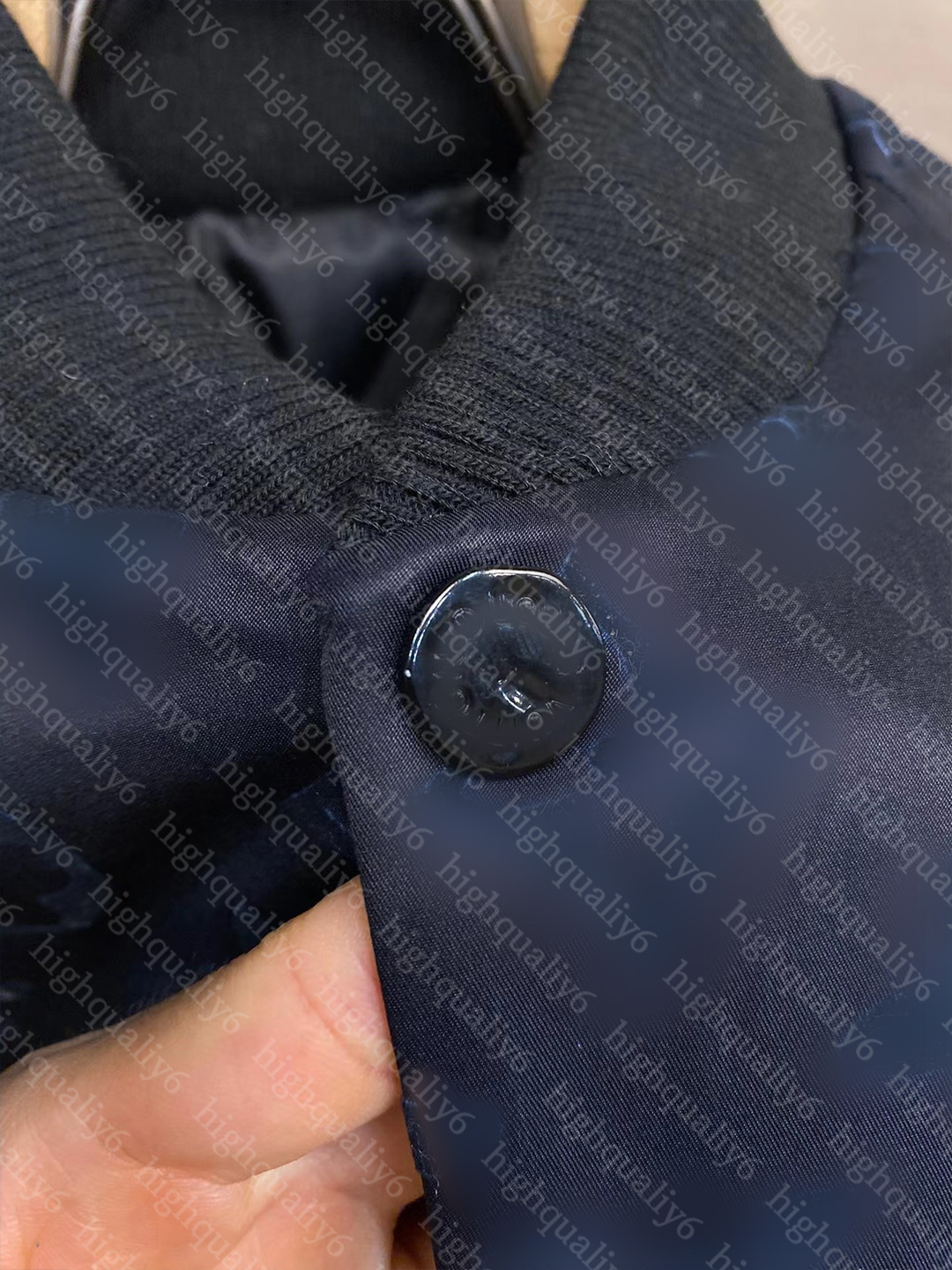 24SS Spring New Jacket, ll av högkvalitativ isblå gradient tryckt jacka, designerjacka, herrjacka, unisex bomullsjacka för gratis frakt