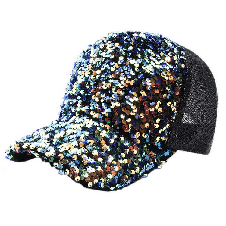 Chapeau à paillettes pour femme, chapeau de soleil d'été polyvalent, protection solaire, chapeau de baseball, visage fin, mode coréenne