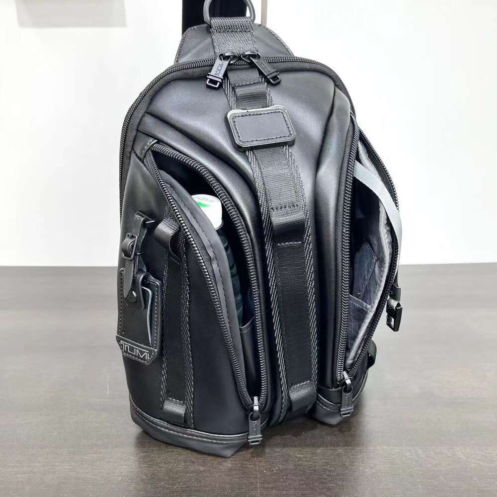 Chest Multifunctional Bag Large Capacity Casual 932743 TUMMII Mens Designer Travel Business Backpack Back Pack Mens Leather ZBNH