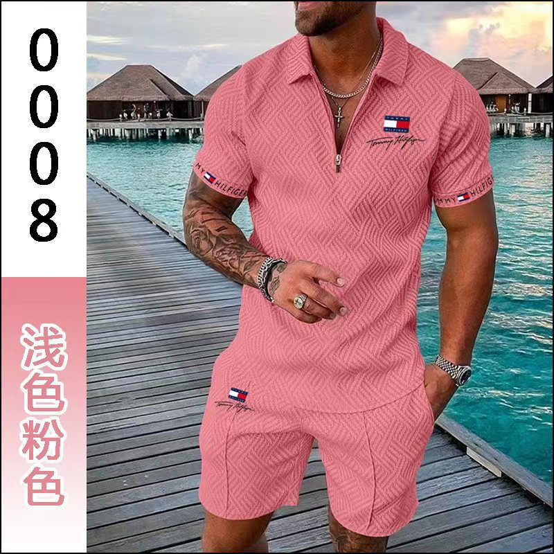 2024 Men's POLO Shirt Shorts Designer Sportswear High-end Summer suit Fashion casual sports shorts and two-piece suit