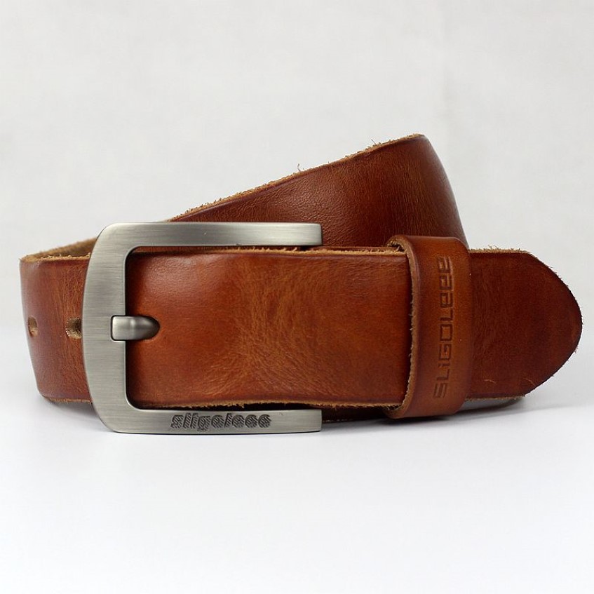 GEERSIDAN New designer high quality genuine leather men belt vintage wide pin buckle belt for men male jeans strap1215V