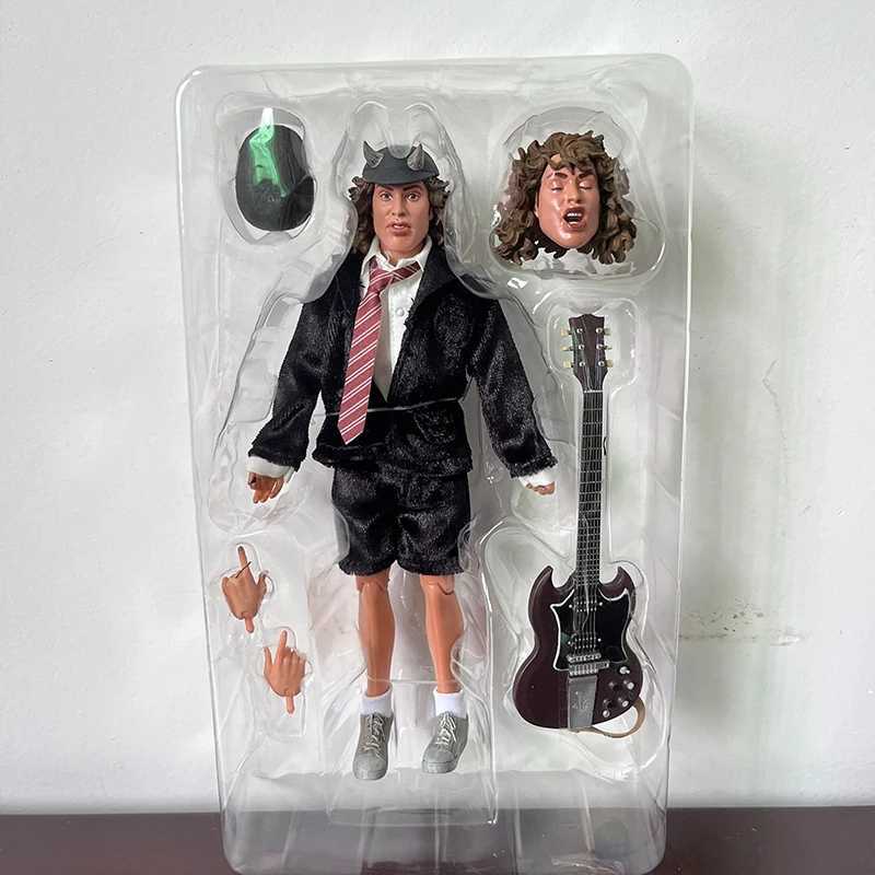 Anime Manga NECA Road to Hell Angus Young Bon Scott Action Character Model Toy Bookshelf Decoration Joint Mobile Doll J240308