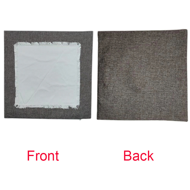 DHLPoduszka Poduszka Sublimacja DIY Biała pusta lniana patchwork Square Pillow Case Mieszanie Kolor