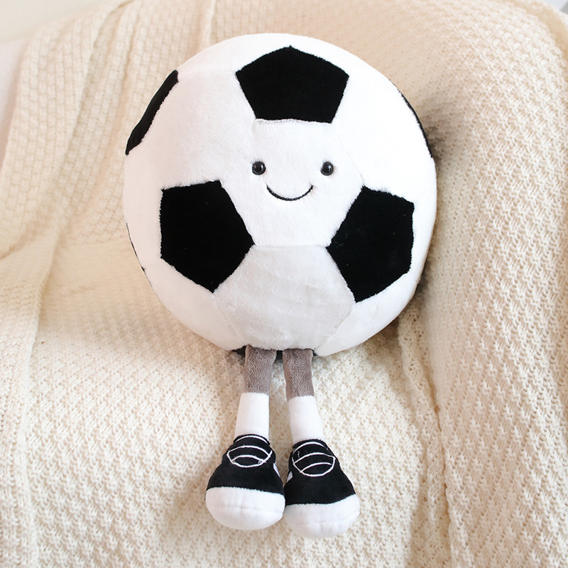 Football bébé basket bébé amusant en forme de peluche poupée Rugby poupée Football basket bébé avec pieds