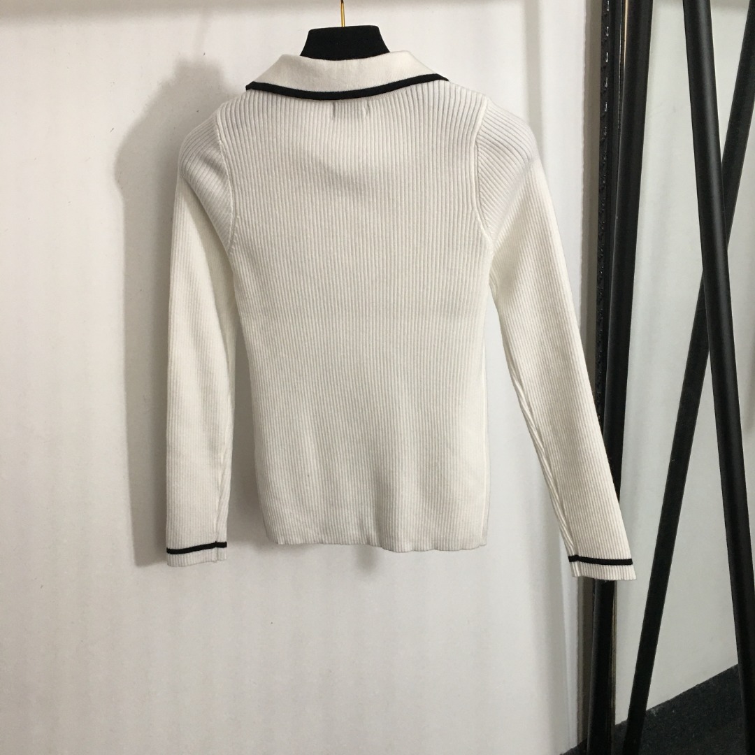 3012 2024 Runway Spring Summer Brand SAme Style Long Sleeve Lapel Neck Womens Clothes High Quality Womens 20240887