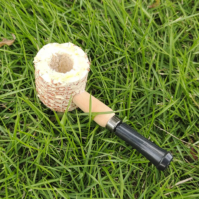 Tubo de fumo de espiga de milho natural descartável feito à mão tubos de mão de tabaco de espiga de milho acessório de fumaça portátil de alta qualidade em forma de martelo preço de atacado de fábrica