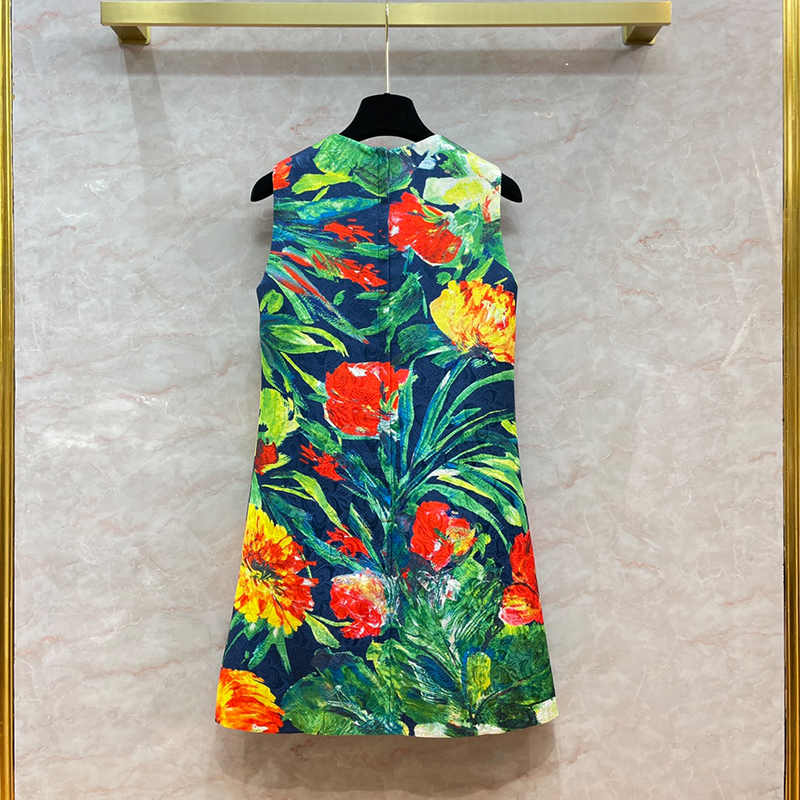 Dames basic en casual jurken Valen rok en wit overhemd bloemenprint sexy jurk grote bloem gestikt rood zwarte rok