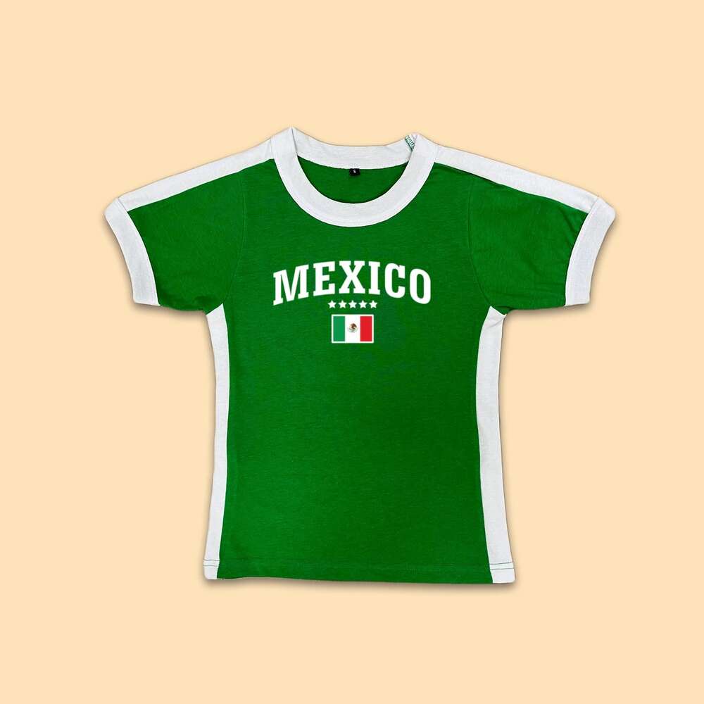 Y2k Zomer Tank en T-shirts Crop Haruku Mode 2023 Gothic Kleding Tops Dames Mexicaanse esthetiek