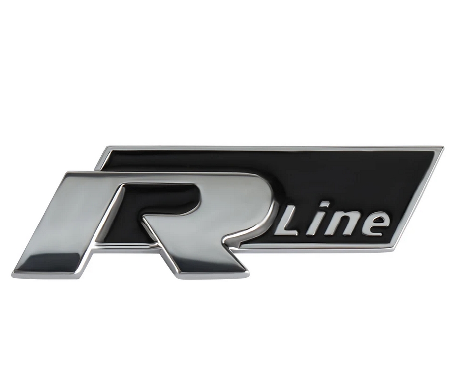 Adesivo para para-choque dianteiro de carro, logotipo da cauda do carro r-line, emblema, adesivos para volkswagen vw golf polo tiguan passat b6 jetta