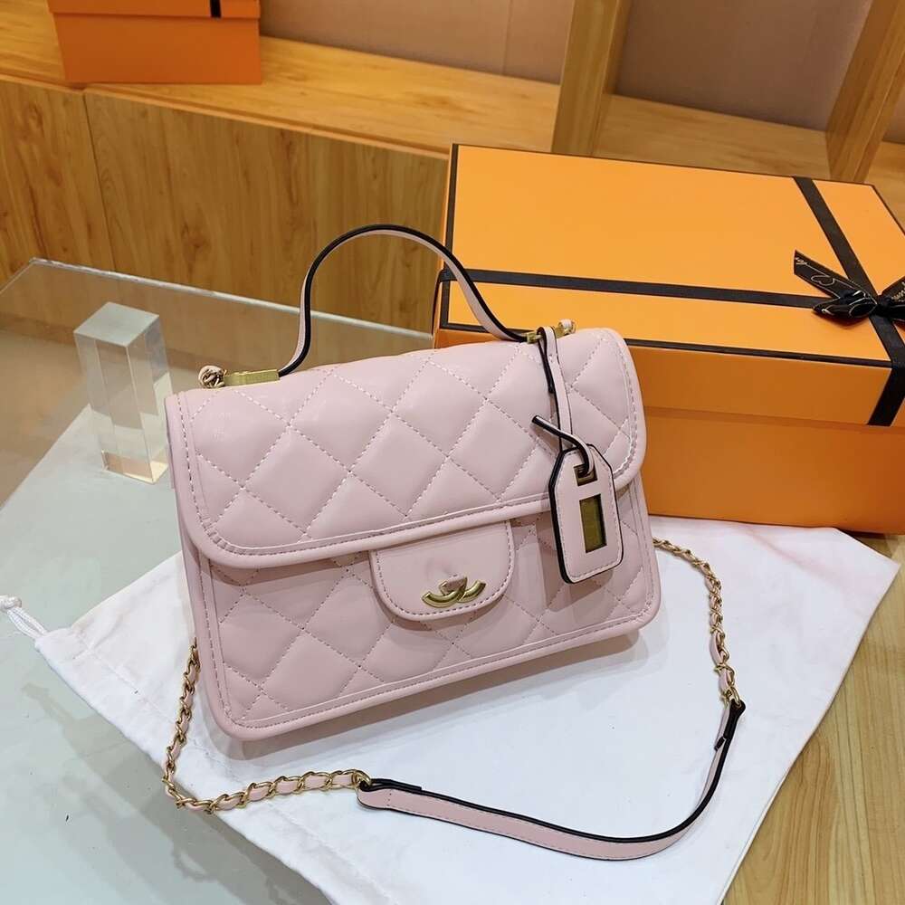 Designer All-in-one Bag for Women High End Fashion Handheld Bag Women New Spring/summer Small Fragrant Wind Lingge Square Crossbody