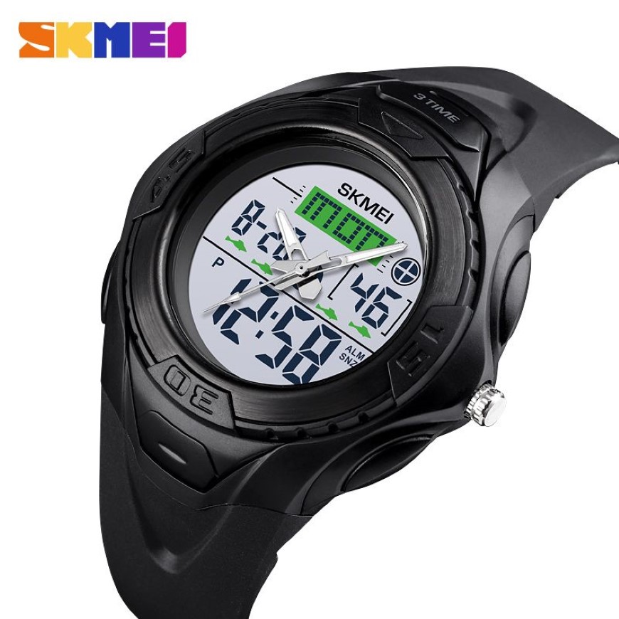 SKMEI Outdoor Sport Horloge Mannen Digitale Waterdichte Horloges Wekker Lichtgevende Dual Display Horloges relogio masculino 1539286n