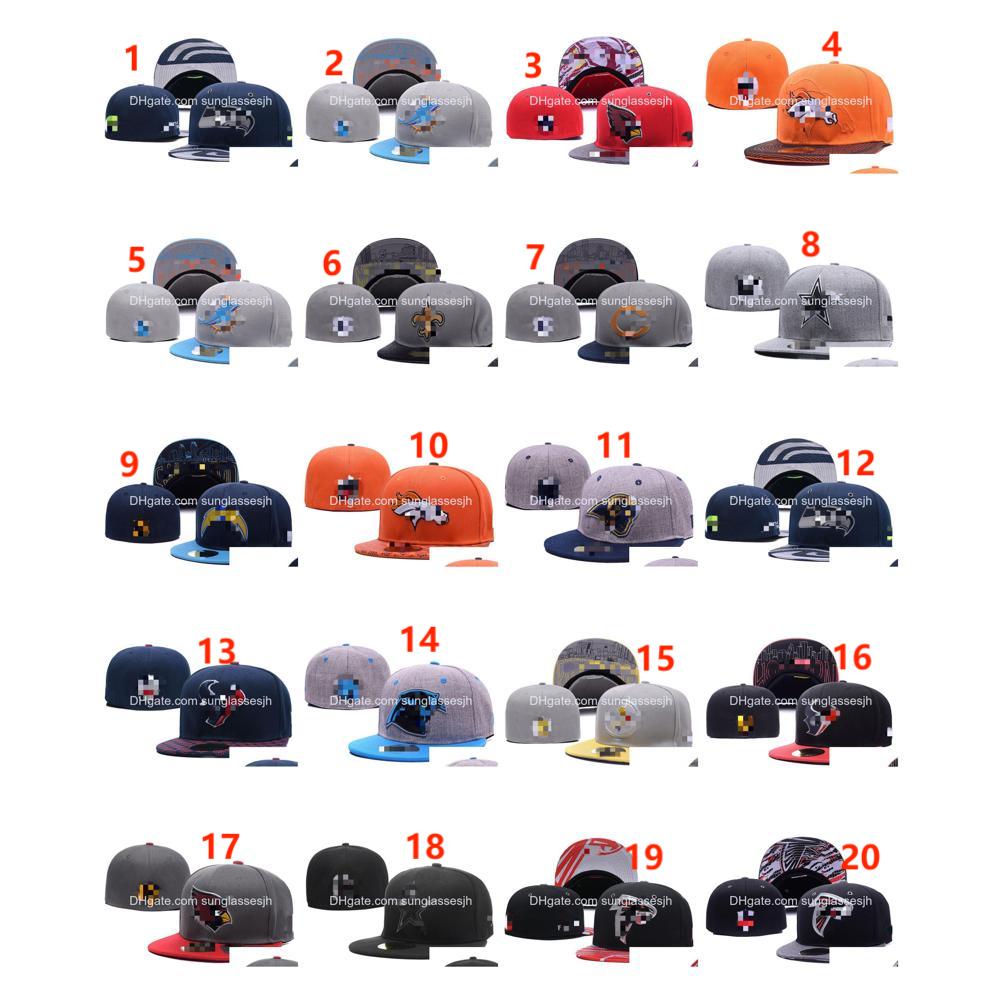 Casquettes de baseball Chapeaux de créateurs en gros Chapeau ajusté Snapbacks Tous les logos de l'équipe Basketball Lettre réglable Sports de plein air Broderie Coton F Dhgnq