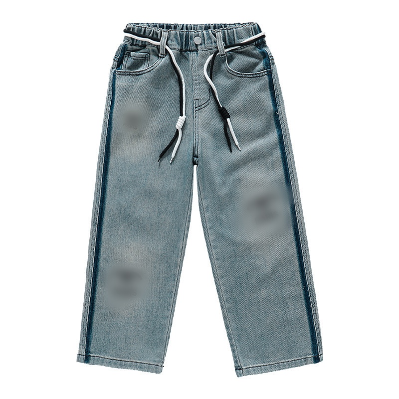 Designer Big girls jeans vecchi bambini lettera ricamata pantaloni casual in denim 2024 pantaloni da cowboy adolescenti primaverili Z7052