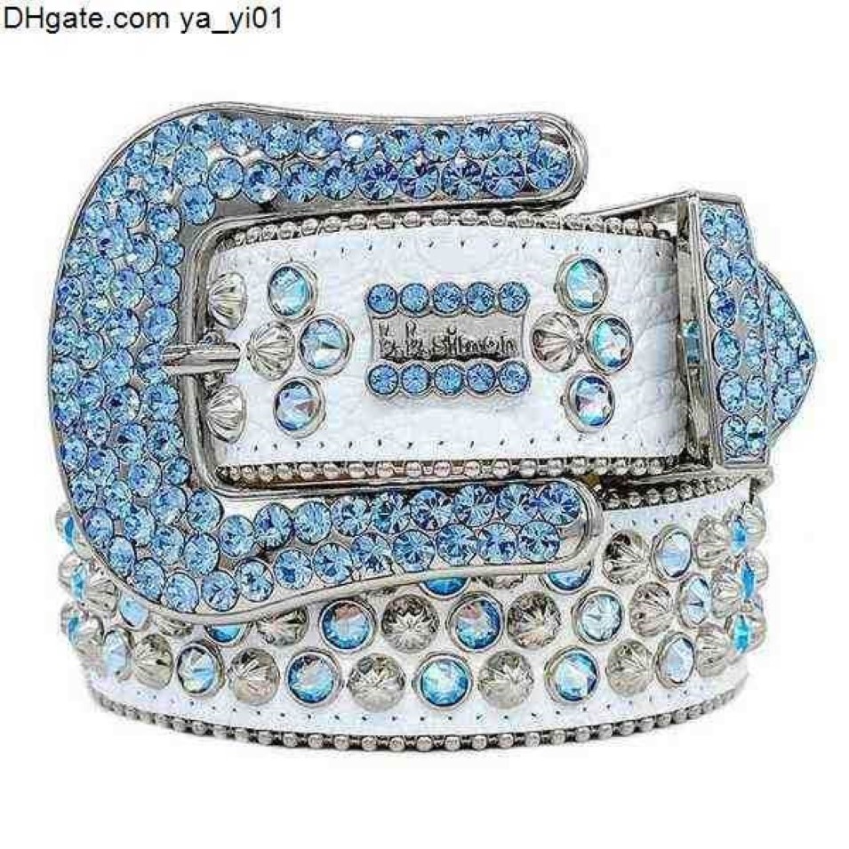 Designer 2022 Cintura Bb Simon Cinture uomo Donna Cintura con diamanti lucidi cintura bianca uomo boosluxurygoods 9000250R