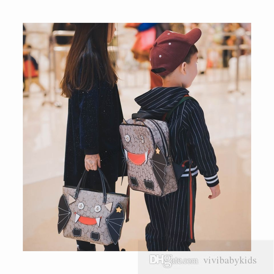 Fashion Children Designer letter printed handbags INS kids cartoon tote bags luxury girls single shoulder messenger bag S1068