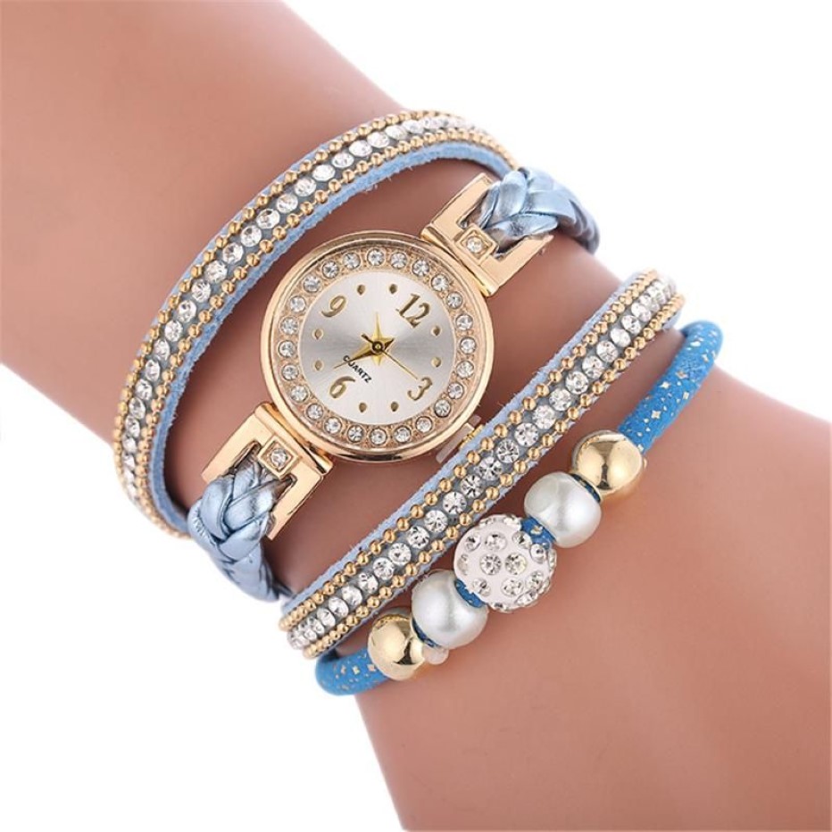 High Quality Beautiful Fashion Women Bracelet Watch Ladies Casual Round Analog Quartz Wrist Zegarek Damski F1 Wristwatches257a