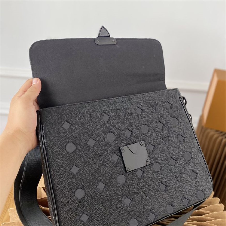 Sac d'ordinateur portable design hommes porte-documents femmes sac à main lettre mode cuir messagers sacs marque de luxe bandoulière Bag272F