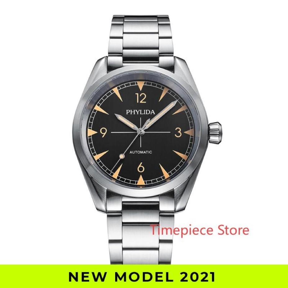 Wristwatches 10ATM WR NH35 Men's Automatic Watch Black Dial Sport Mechanical Wristwatch Rail Master Homage Green Luminous PHY176D