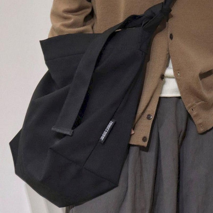 Torby w talii torba na płótnie czarny dziki modny student japoński harajuku messenger ramię na duża pojemność crossbody dla kobiet253s