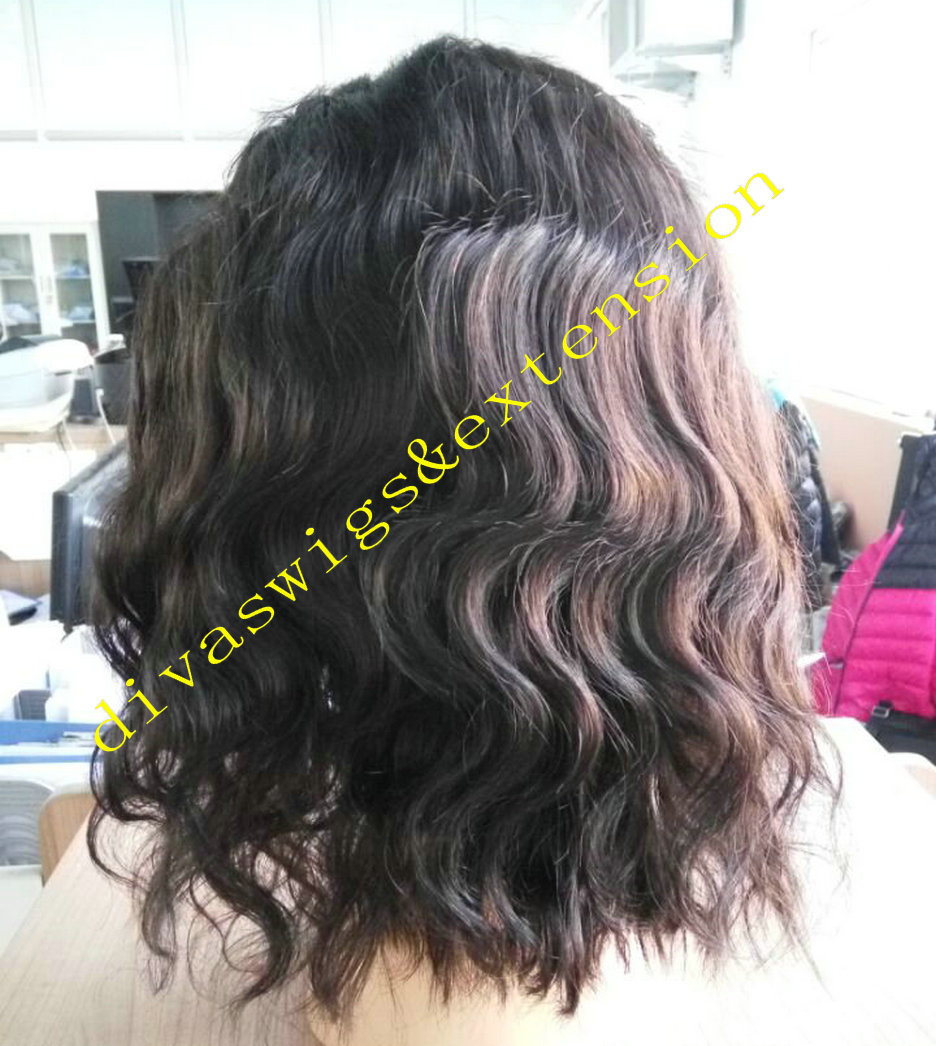 Wavy Bob 360 Lace Front Wigs 100 ٪ Virgin Brazilian Hush Hair Hair Clucked Frontal Closure للنساء السود