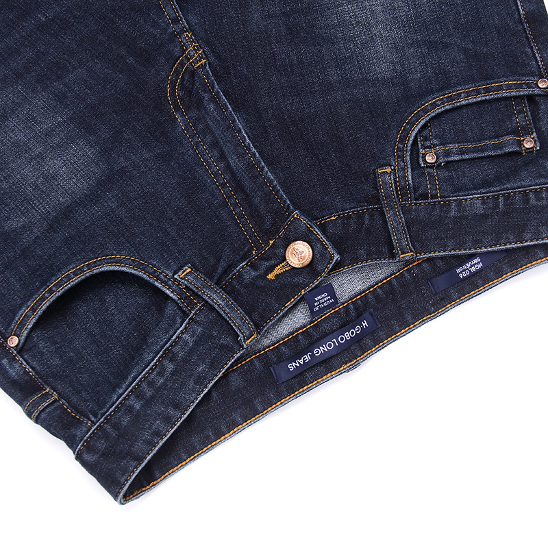 Jeans printemps/été pour hommes, pantalons longs fins, Super doux, hautement élastiques, amples, droits, haut de gamme
