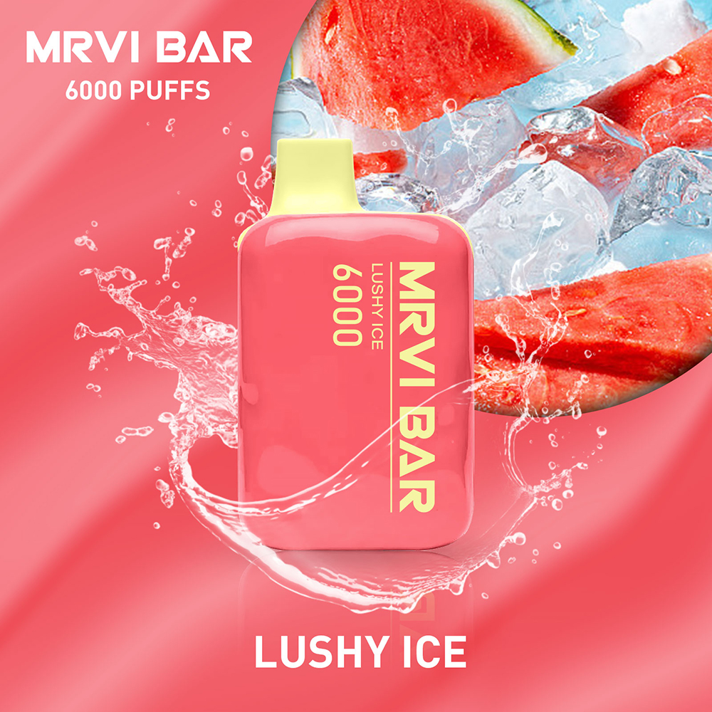 Vendita calda MRVI Bar 6000 10 Flavors 650mah Batteria ricaricabile Vapes usa e getta con bobina a rete Magazzino locale E Sigaretta Spedizione gratuita