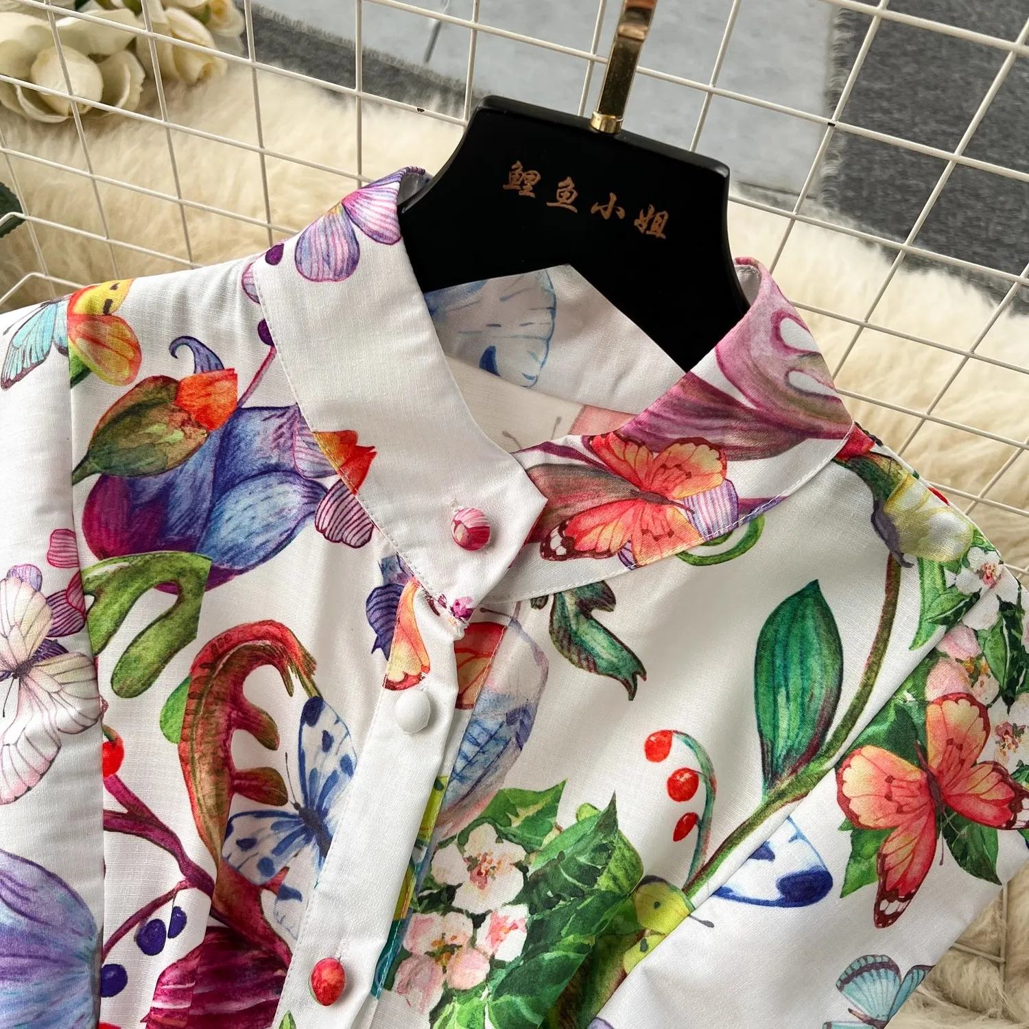 Casual Kleider Runway Sommer Urlaub Wunderschöne Blume Langes Kleid frauen Stehen Ärmellose Einreiher Gürtel Blumen Druck Lange Vestidos 2024