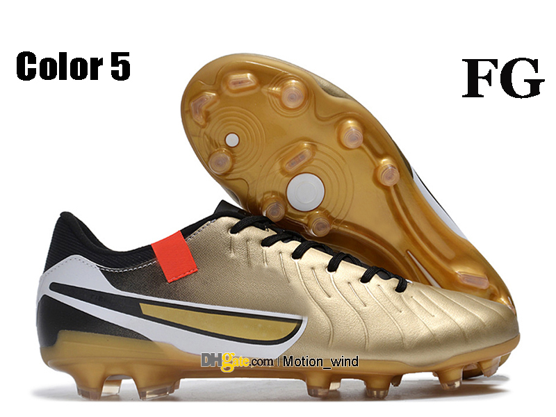 Sac cadeau Chaussures de football à cheville basse pour hommes Tiempos X Academy FG Crampons de terrain ferme Neymar ACC Legends 10 AG Chaussures de football Top Baskets d'extérieur Botas De Futbol