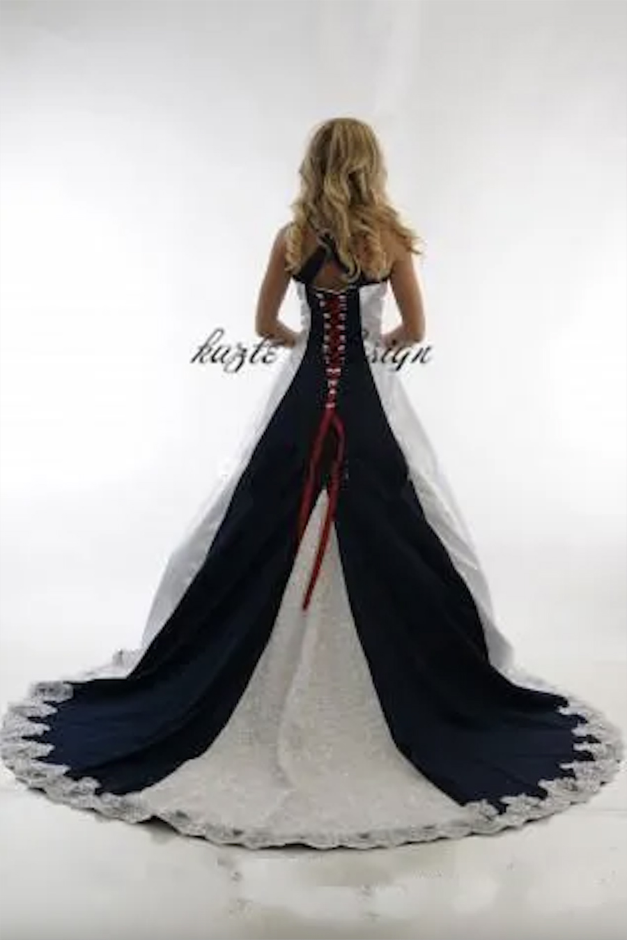 Vintage Navy Blue and White Country Wedding Dress Halter Lace-up Lace Stain Western Cowgirls Dresses Plus Size Wedding Gown