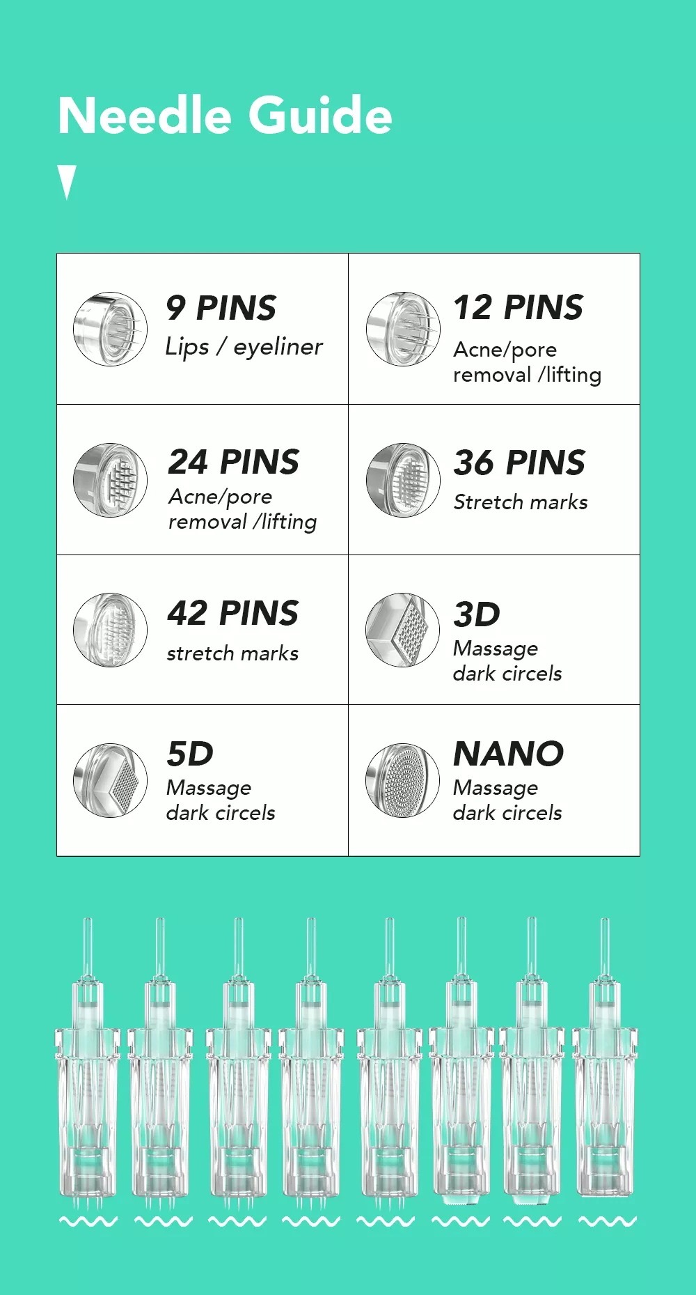 7 가지 색상의 LED 조명 Derma Pen 이중 충전식 배터리 또는 카트리지 전기 마이크로 네이드 안티 여드름 피부 재건 오일 컨트롤 Dermapen