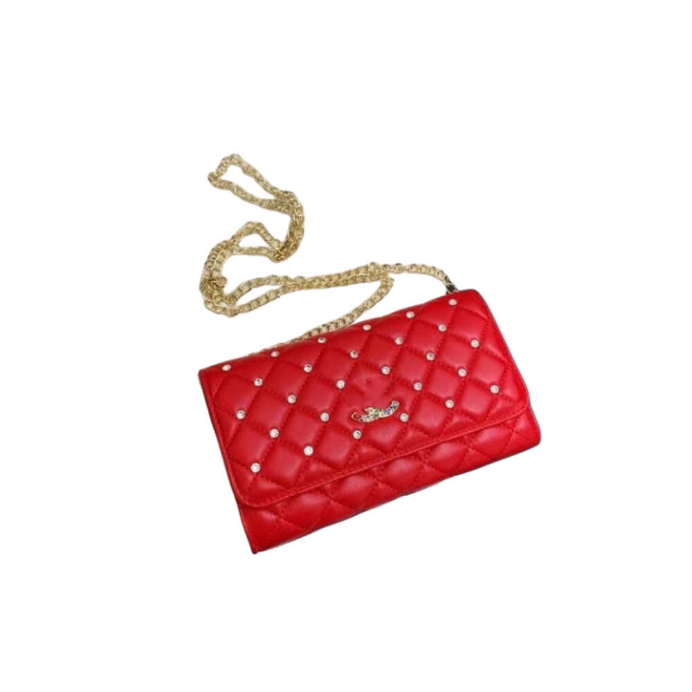 Designer tudo-em-um saco para as mulheres nova cor sólida moda diamante grade corrente rebite saco de ombro único crossbody handheld das mulheres