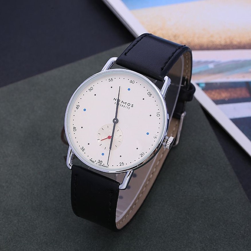 Two-Needle Half-Quartz Watch European and American Temperament Watch Nomo Stock Supply kan anpassas Trend Importerad Movement306T