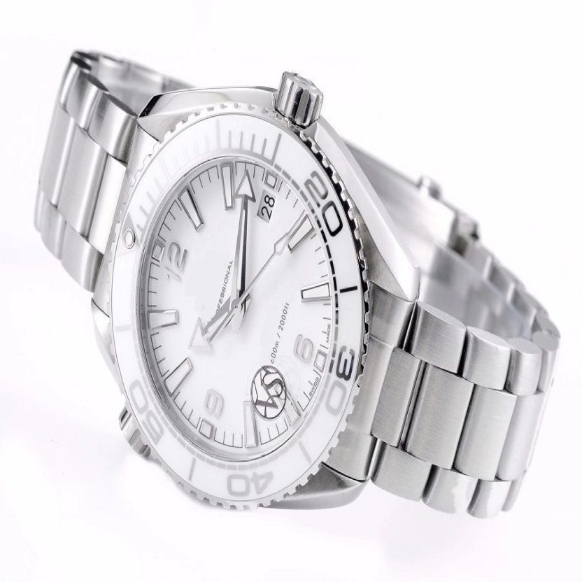 39 5mm men women watch lover wristwatch waterproof sapphire crystal SS Edition quality White Dial Bracelet automatic movement278M