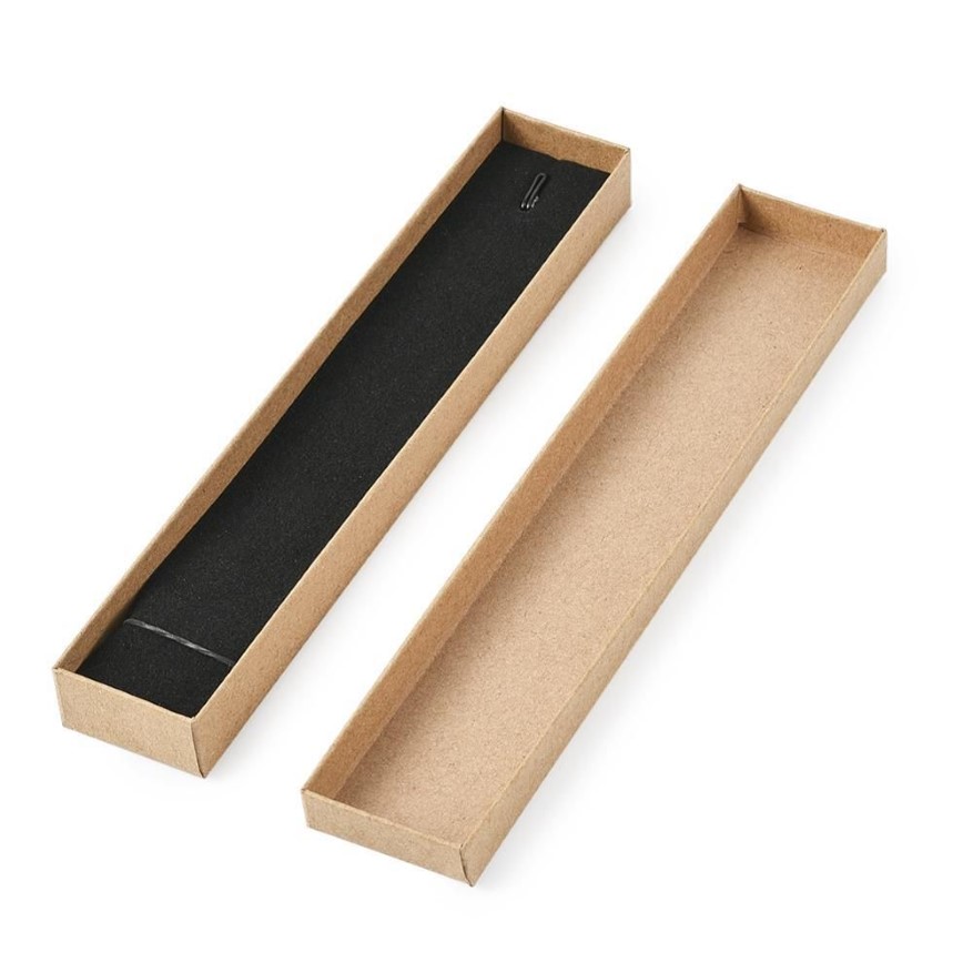 12 datorer 21x4x2cm Rektangelkartong smyckesuppsättning Box för ringhalsband presentförpackningar för smycken förpackning med svamp inuti F70 MX231W