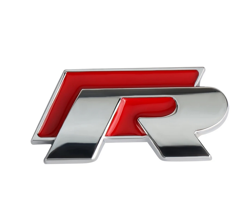 Auto voorbumper sticker auto staart logo R R-lijn logo embleem badge stickers voor Volkswagen VW Golf Polo Tiguan Passat B6 Jetta