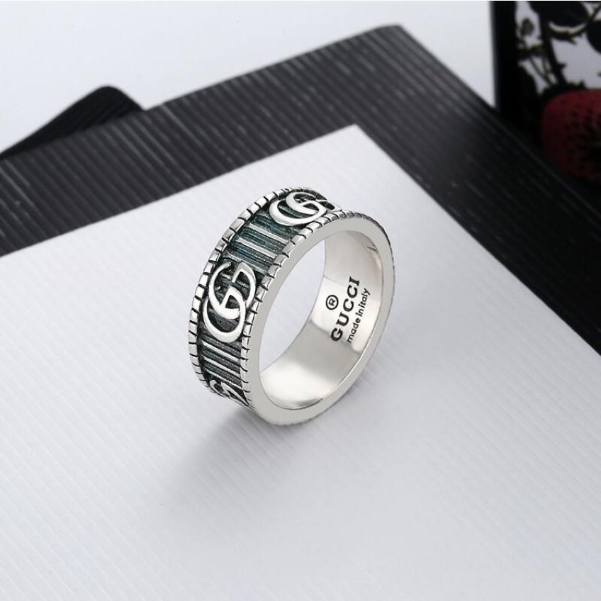 Nytt klassiskt rostfritt stål Guldkärlek gifte sig engagemangspar ring för kvinnlig man modedesigner eviga kärleksmycken för kvinnor263n