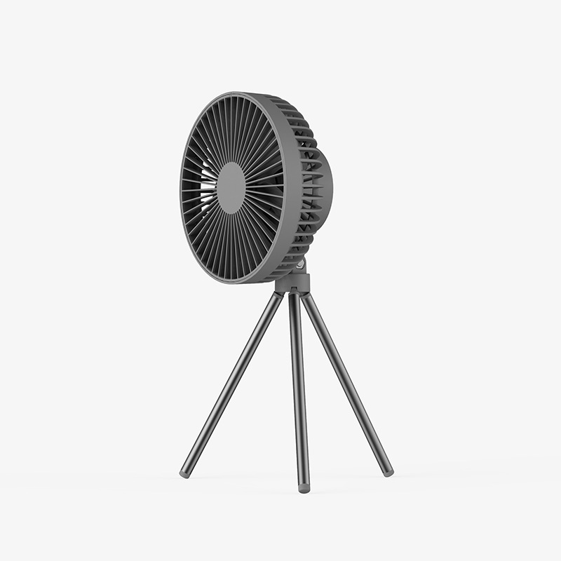 Ventilatore esterno leggero treppiede a doppio uso sospeso transfrontaliero Tenda da campeggio USB Piccolo ventilatore da soffitto portatile Ventilatore da campeggio