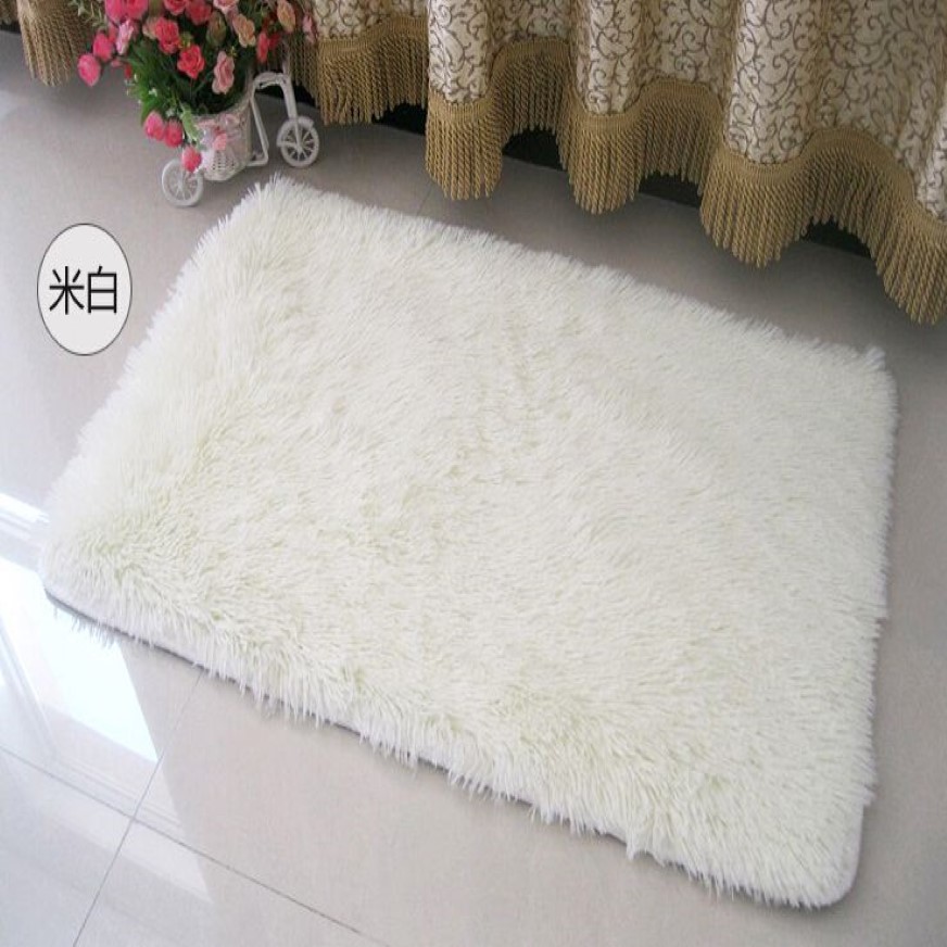 Whole-New Fashion Living Dining Car Flokati Shaggy Rug Anti-skid Carpet Seatmat Soft Carpet For Bedroom 50 80cm200G