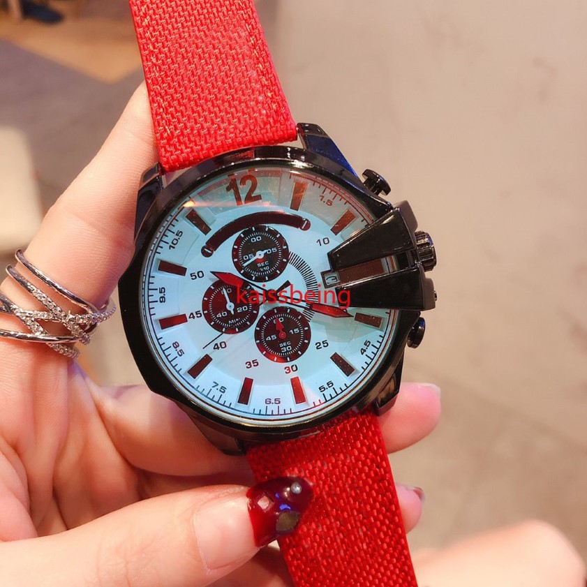 Fashion Casual 44 mm STEL STRAP KARTZ ZATRZYMAJ LUXUS MEN